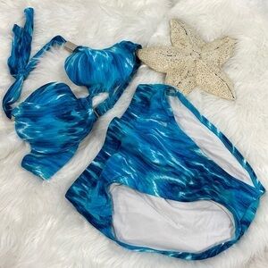 Beach maiden form 2 pc bikini set I variety of teal and blue colours…‌‌‌